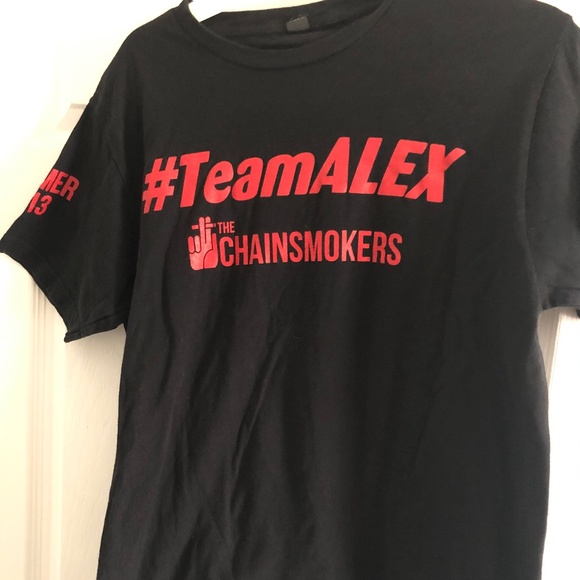 Team Alex Chainsmokers T Shirt 2013 - Picture 1 of 4